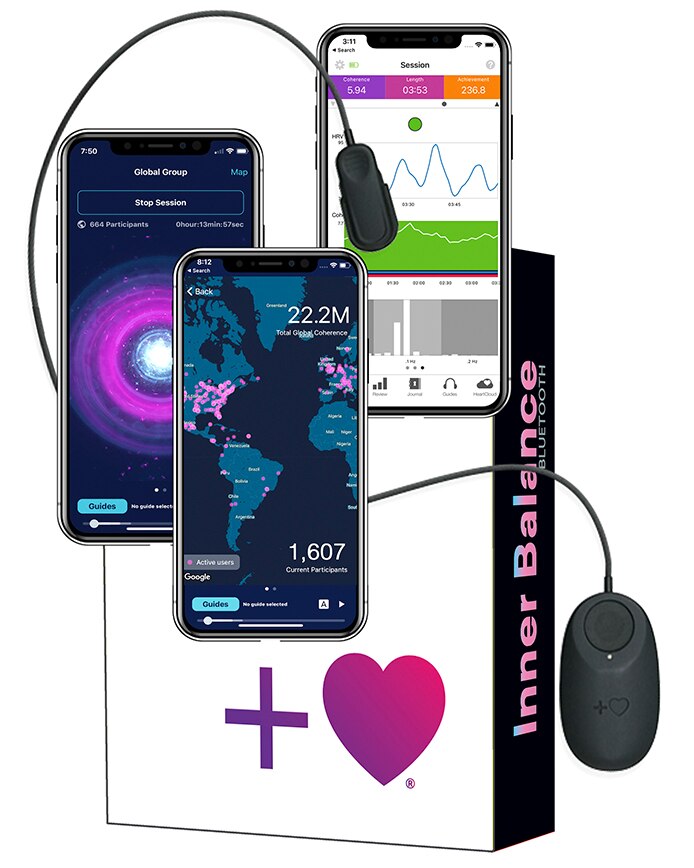 Heartmath インナーバランスモニター 瞑想 ヨガ Bluetooth - その他